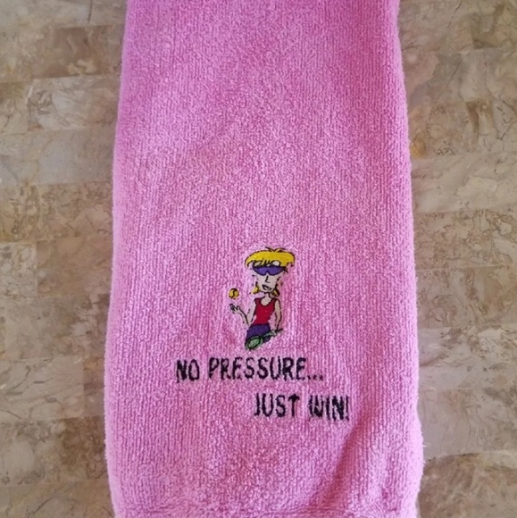 SALE! No Pressure, Just Win Tennis Towel - Picture 2 of 2